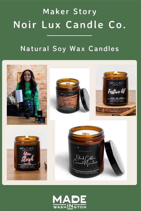 noir lux soy candles.